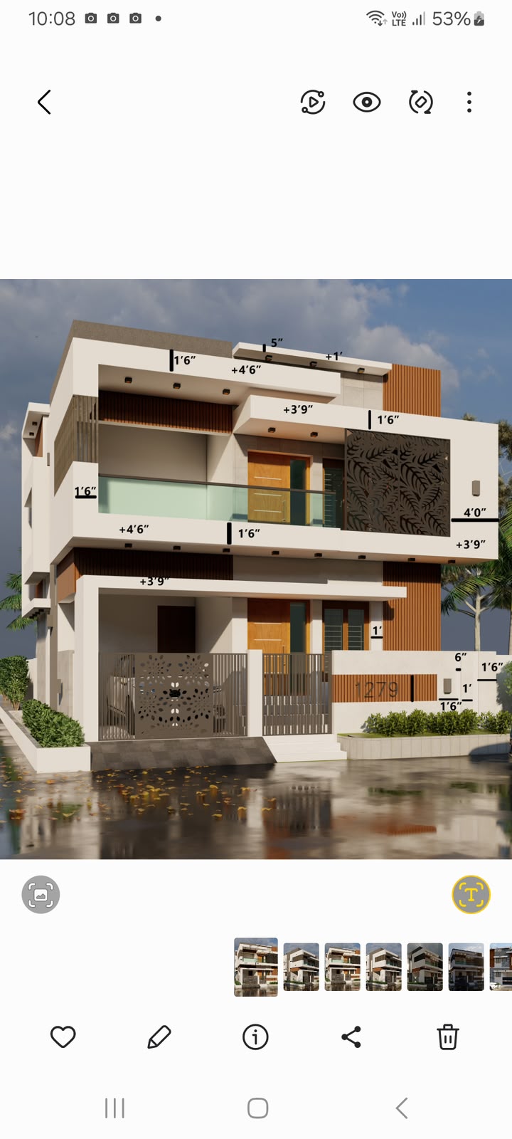 3D Elevation Working Drawing