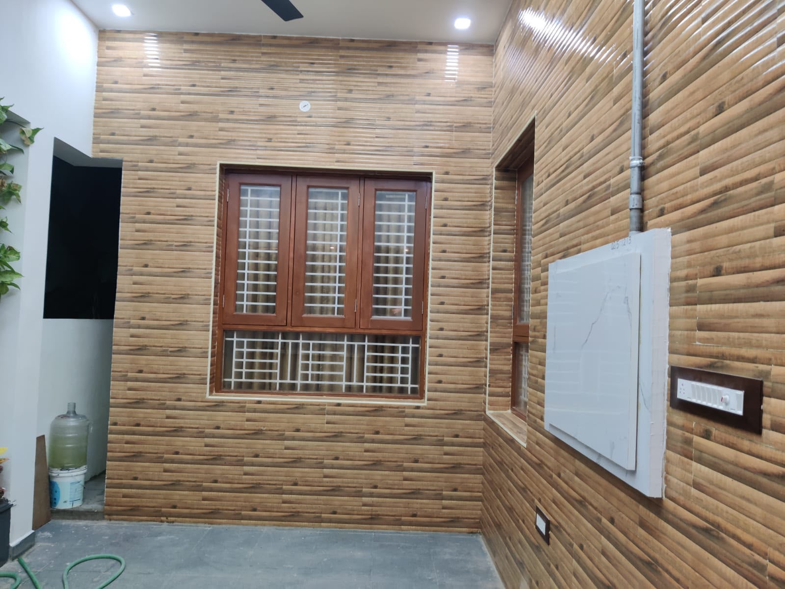 Portico Teak Window